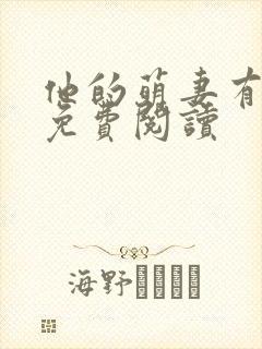 他的萌妻有点甜免费阅读