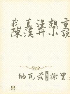 我真没想重生啊陈汉升小说无弹窗