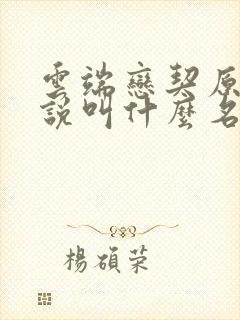 云端恋契原著小说叫什么名字