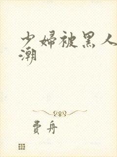 少妇被黑人到高潮