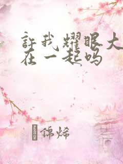 许我耀眼大结局在一起吗