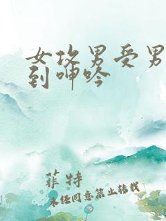 女攻男受男被c到呻吟