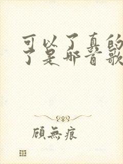 可以了真的可以了是哪首歌的歌词