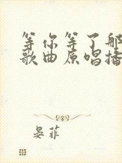 等你等了那么久歌曲原唱播放