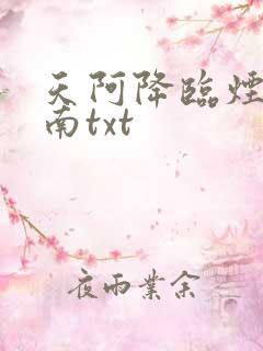 天阿降临烟雨江南txt