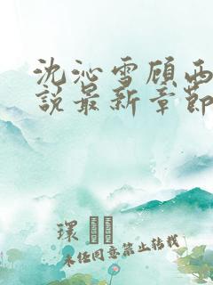 沈沁雪顾西朝小说最新章节免费阅读