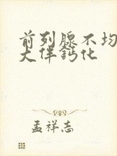 前列腺不均匀增大伴钙化