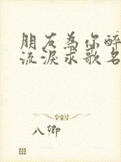 朋友为你醉为你流泪求歌名