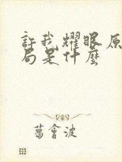 许我耀眼原著结局是什么