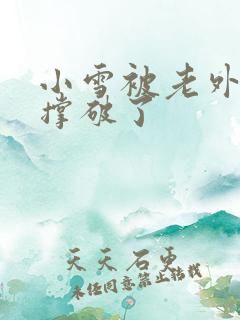 小雪被老外黑人撑破了