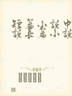 短篇小说中篇小说长篇小说