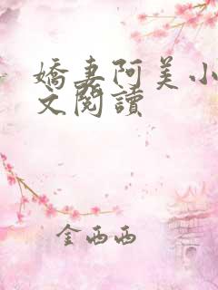 娇妻阿美小说全文阅读