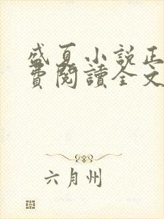 盛夏小说正版免费阅读全文无弹窗