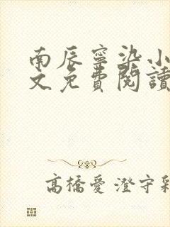 南辰宁染小说全文免费阅读