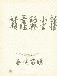 好看的小说推荐超经典言情