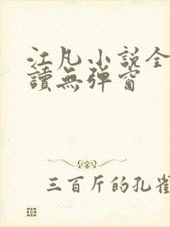 江凡小说全文阅读无弹窗