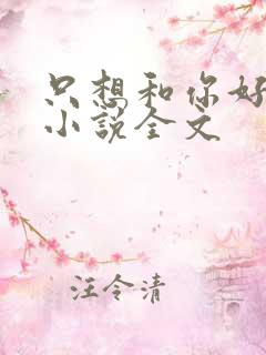 只想和你好好的小说全文