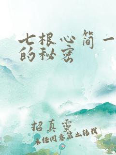 七根心简一万三的秘密