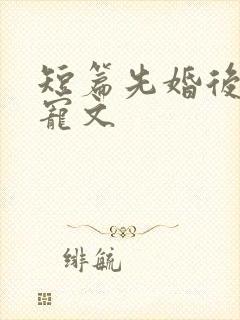 短篇先婚后爱甜宠文