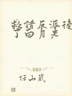 救错反派后我成了白月光