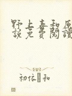 野上春和原著小说免费阅读