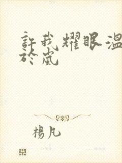 许我耀眼温峥嵘于岚