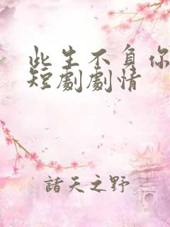 此生不负你情深短剧剧情