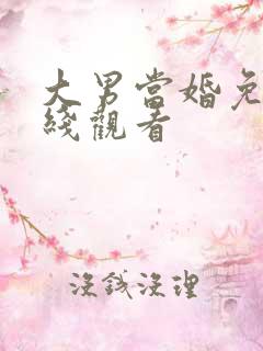 大男当婚免费在线观看