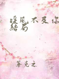 暖风不及你情深结局