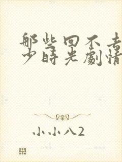 那些回不去的年少时光剧情简介