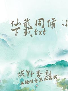 仙武同修 小说下载txt