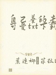 自己养的老婆最可爱txt下载