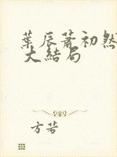 叶辰萧初然最新 大结局