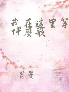 我在这里等你是什么歌