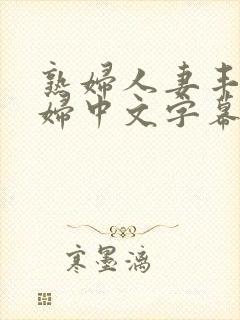 熟妇人妻丰满少妇中文字幕