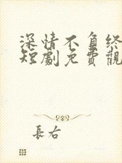 深情不负终遇你短剧免费观看全集