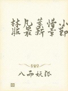 林凡叶惜小说正版最新章节