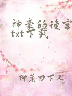 神豪的后宫日常txt下载
