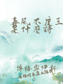 春风不度玉门关是什么诗