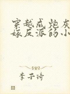 穿越成炮灰我怒嫁反派的小说