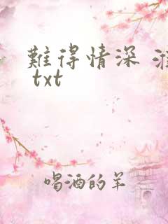 难得情深 淮上 txt