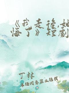 《我走后,她后悔了》短剧