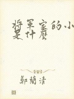 将军家的小娘子是什么