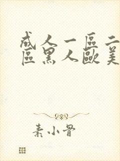 成人一区二区三区黑人欧美