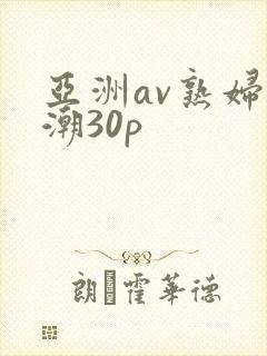 亚洲av熟妇高潮30p