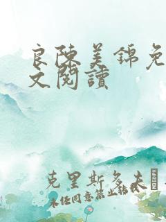 良陈美锦免费全文阅读