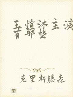 王恺沐主演短剧有哪些