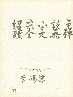 绍宋小说免费阅读全文无弹窗