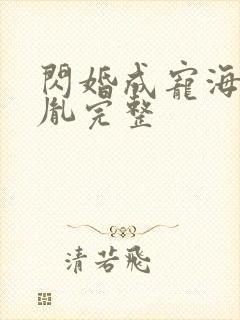 闪婚成宠海彤战胤完整