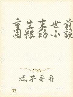 重生末世前低调囤粮的小说